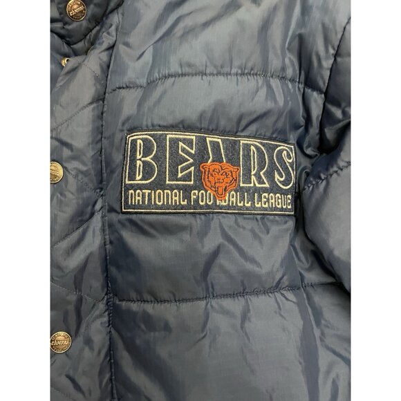 VTG Teamline Campri Chicago Bears NFL Official Product Puffer Winter Jacket SZ M - Picture 2 of 14